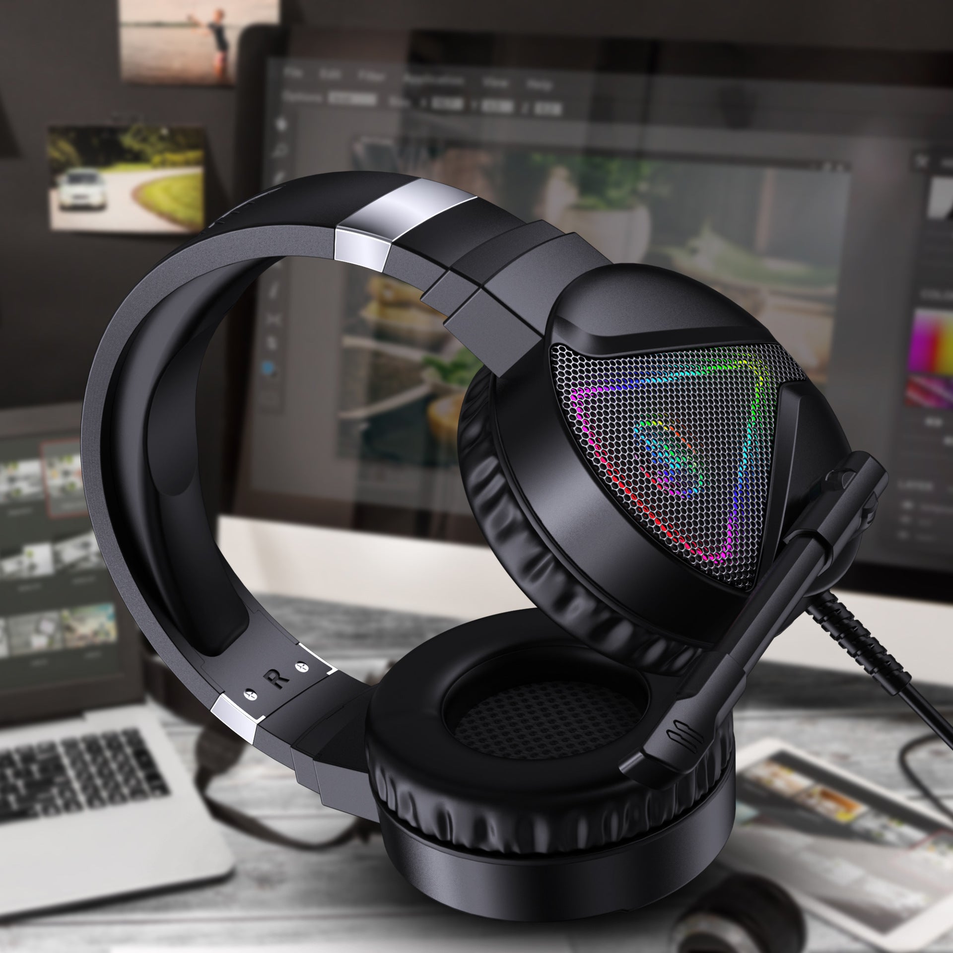 Auriculares ABS luminosos RGB