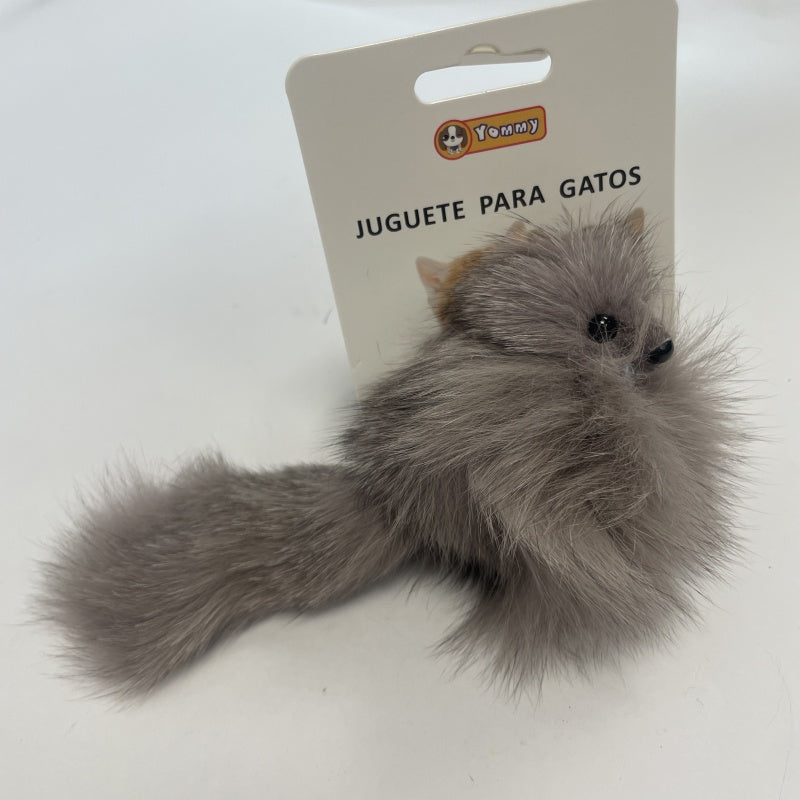 Juguete para gatos - Un zorro con pelo real