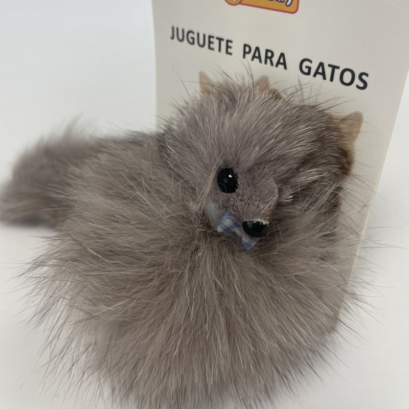 Juguete para gatos - Un zorro con pelo real