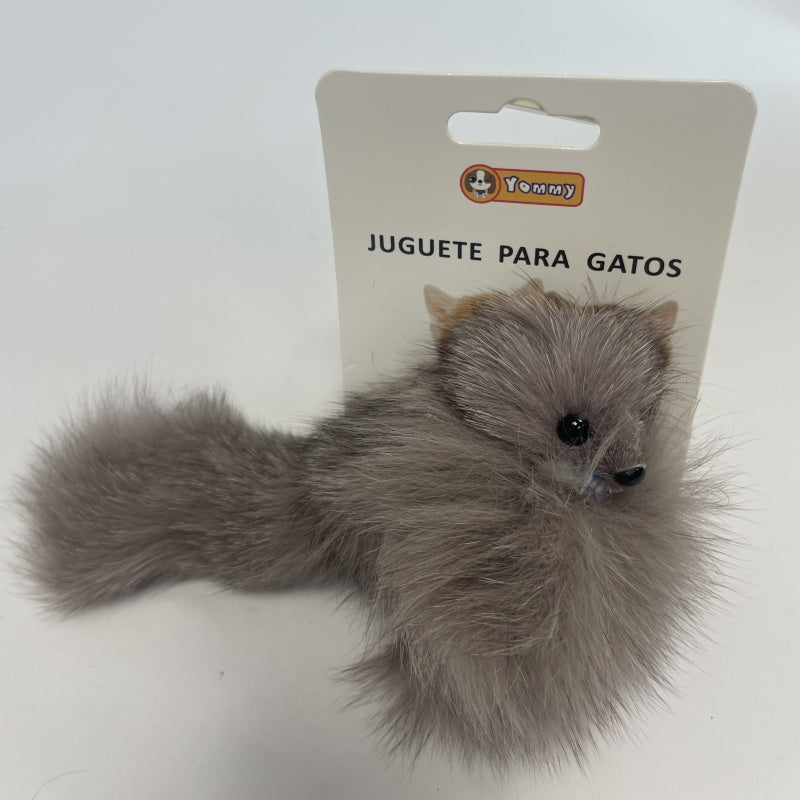 Juguete para gatos - Un zorro con pelo real