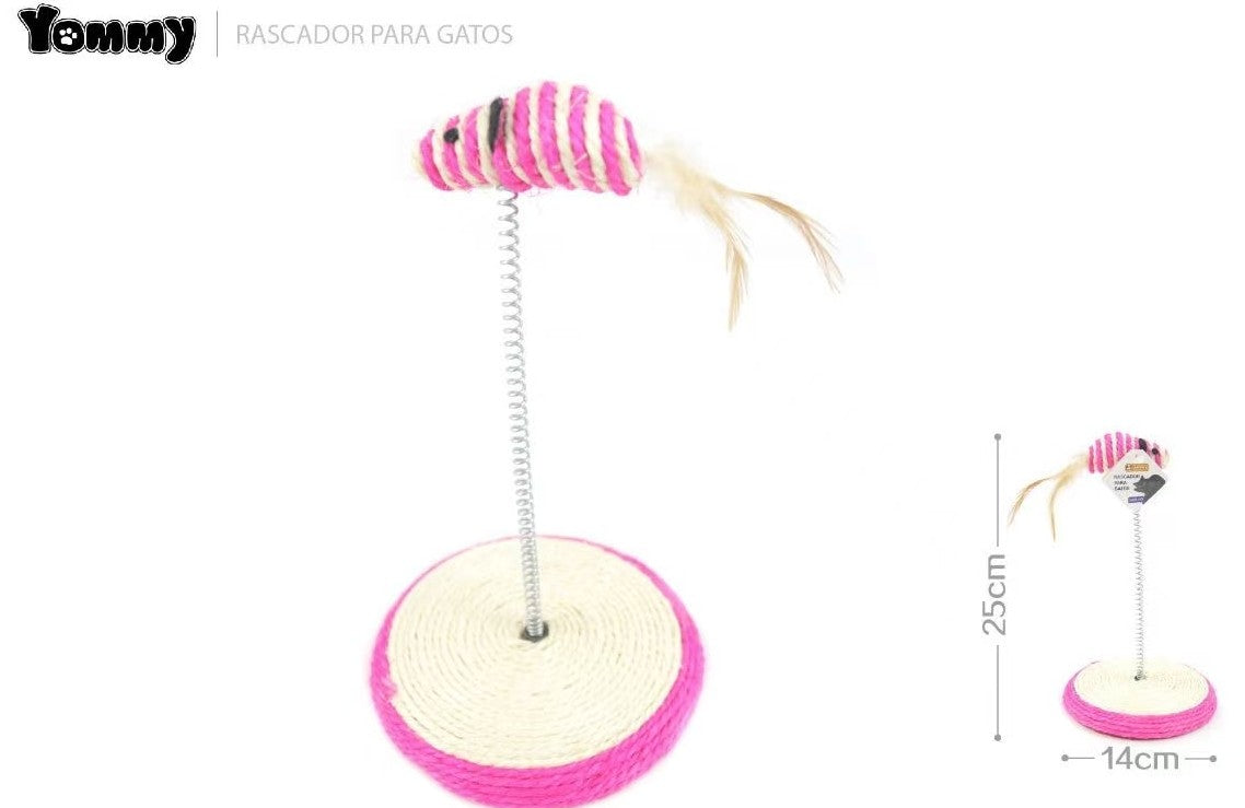 Juguete para gatos con plumas de pollo, juguete para aliviar el aburrimiento de un gato