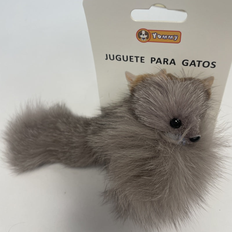 Juguete para gatos - Un zorro con pelo real